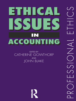 cover image of Ethical Issues in Accounting